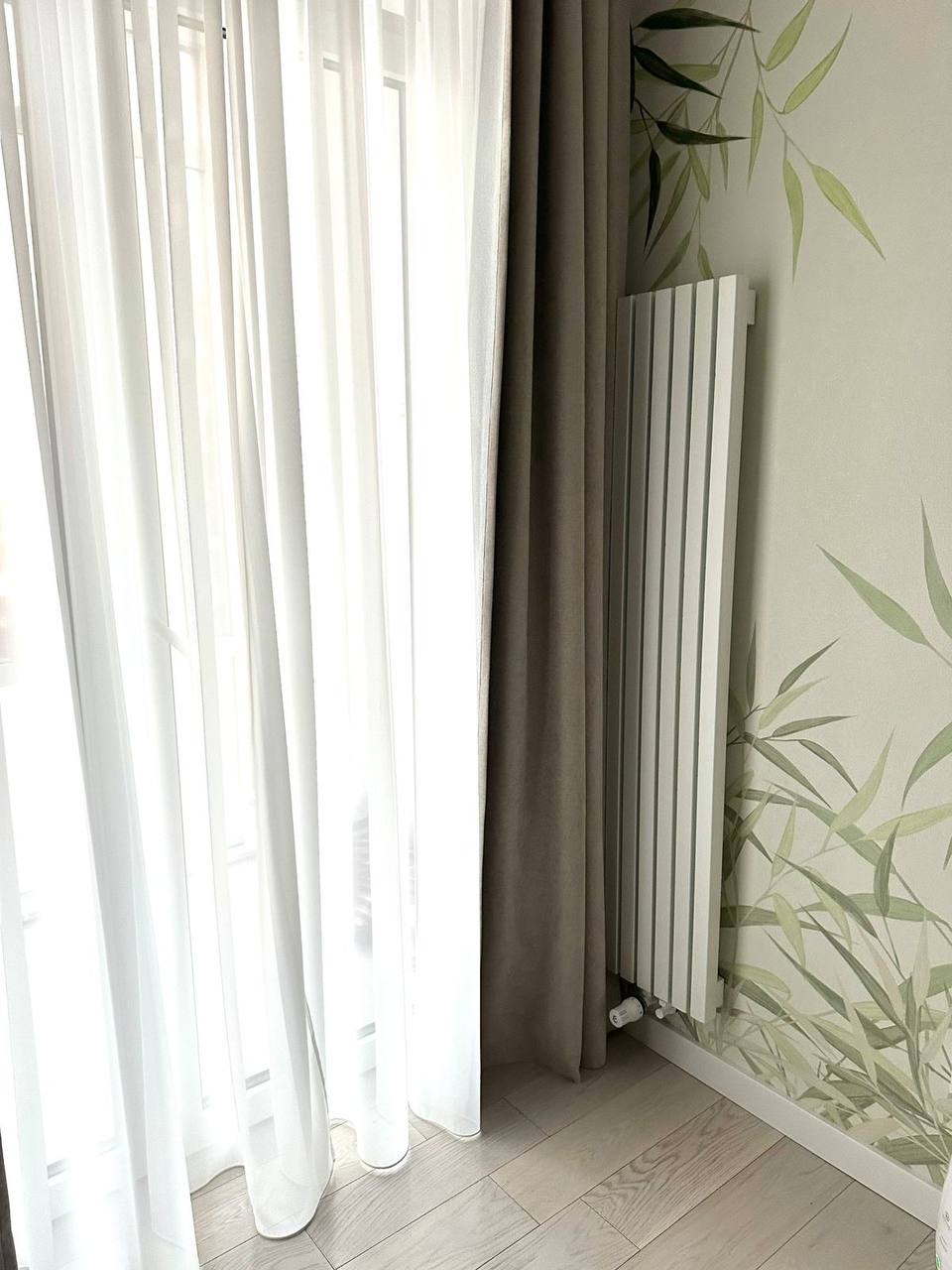 Bareng Livian V 1750 в интерьере, Спальня 16 м², RAL 9016 белый