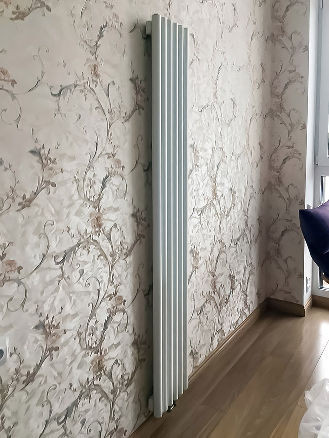 Axxinot Mono V 1750 в интерьере, Спальня 12 м², RAL 9016 белый