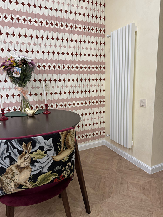 WH Steel 1500 в интерьере, Кухня 10 м², RAL 9016 белый