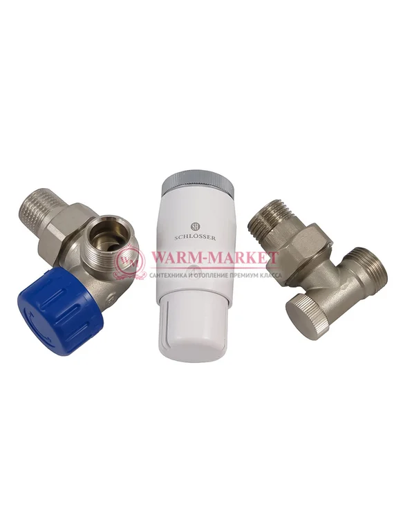 Комплект трехосевой правый Standard Mini GZ1/2 x M22x1,5 с головкой Мини M30x1,5 Никель