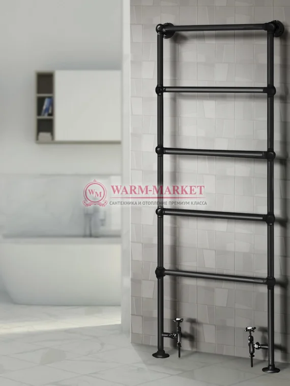 Полотенцесушитель напольный Warmer Yorkshire в ретро стиле 1600х500 мм, 5 перекладин