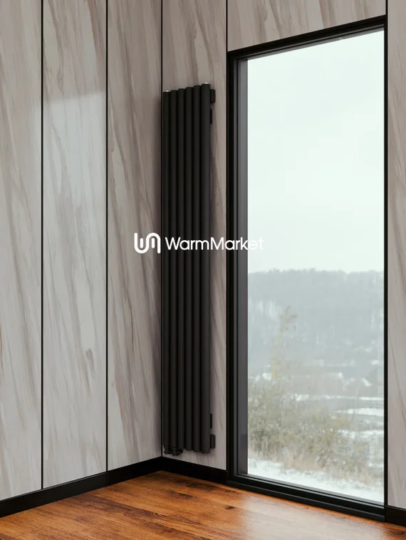 Bareng Monte V 1000 - вертикальный трубчатый радиатор высотой 1000 мм, нижнее левое подключение