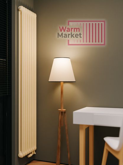 Rifar Tubog 2150 - двухтрубный трубчатый радиатор, нижнее подключение с термостатическим клапаном