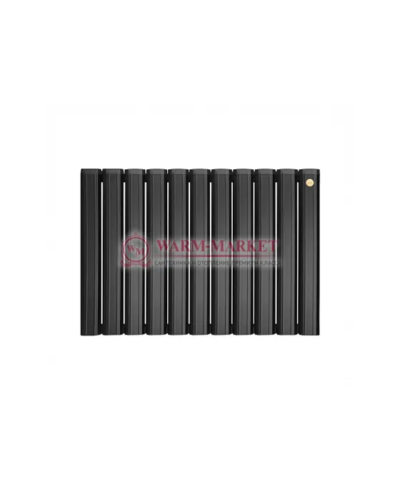 Горизонтальный дизайн радиатор Anit Pioneer 500 анодированный алюминий цвет черный | Фото 4