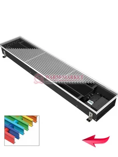 Конвектор внутрипольный Varmann Ntherm без вентилятора c алюминиевой решеткой цвета Ral