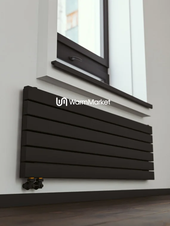 Bareng Temper Z 3000 - горизонтальный трубчатый радиатор шириной 3000 мм, нижнее левое подключение