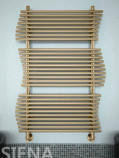 Siena Bronze  - бронзовый  дизайн  полотенцесушитель необычной формы .