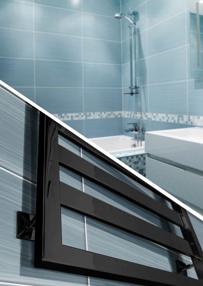 Tempra - дизайн полотенцесушитель с широким профилем прямоугольного сечения