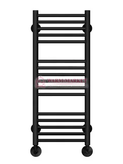 Аврора П16-1- водяной полотенцесушитель, нижнее подключение, черный