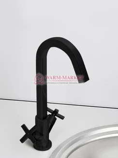 Смеситель для кухни черный Weser 7847-Bl