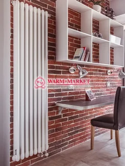 Вертикальный трубчатый радиатор Dia Norm 3180 трехтрубный, нижнее правое/левое подключение