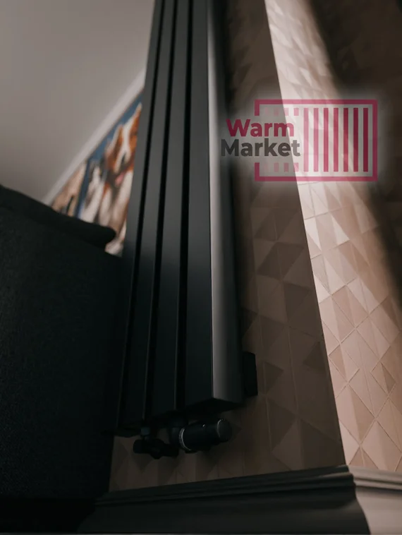 Axxinot Verde 60х60 V - вертикальный радиатор высотой 3000 мм, 5 секций