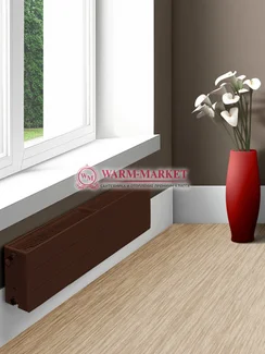 Dia Norm Ramo Compact RC 33, высотой 300 мм - панельный радиатор с бороздками боковое подключение коричневого цвета