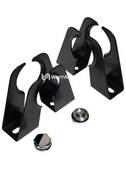 Монтажный комплект для трубчатого радиатора 4 точки (4 кронштейна)