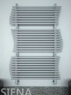 Siena E - электрический дизайн  полотенцесушитель необычной формы.