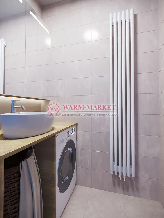 WH Round 2200 V - вертикальный стальной трубчатый радиатор высотой 2200 мм