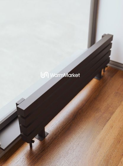 Bareng Livian ZN 1750 - напольный трубчатый радиатор шириной 1750 мм, нижнее разнесенное подключение