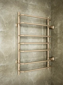 Standart  Bronze B - бронзовый полотенцесушитель с боковым подключением.