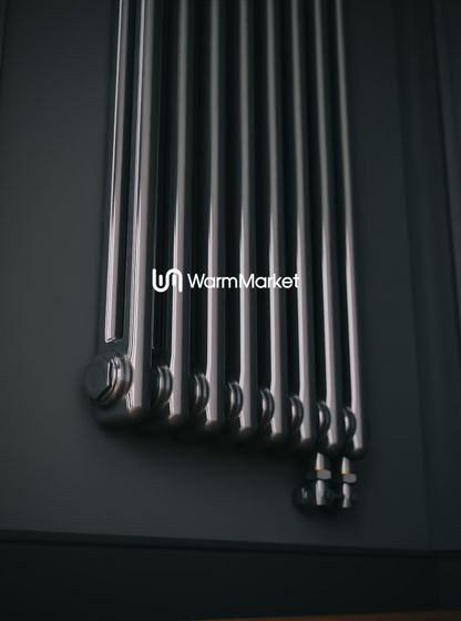Bareng Softy 2180 - двухтрубный трубчатый радиатор высотой 1800 мм, нижнее подключение с термостатикой