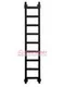 Quadro 1 800х330 - узкий водяной полотенцесушитель из нержавеющей стали 330 мм. шириной черного цвета