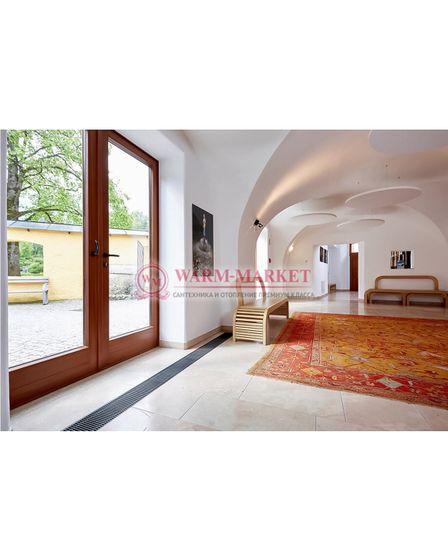 Внутрипольный конвектор Katherm QK nano глубиной 70 мм, шириной 165 мм