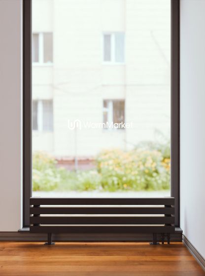 Bareng Livian ZN 500 - напольный трубчатый радиатор шириной 500 мм, нижнее правое подключение