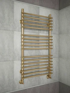 Vatra Bronze - бронзовый полотенцесушитель с перекладинами внахлест