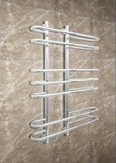 Furror - водяной полотенцесушитель с округлыми перекладинами белого цвета