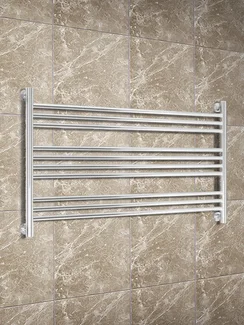 Bogema L White - белый водяной полотенцесушитель горизонтальной формы