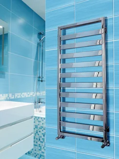 Tempra - водяной дизайн полотенцесушитель с широким профилем прямоугольного сечения