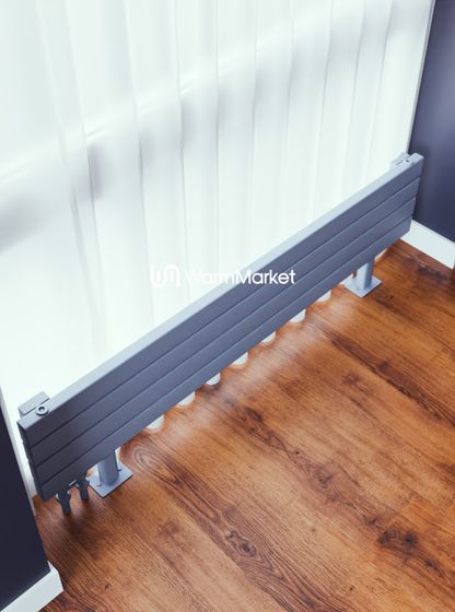 Bareng Temper ZN 800 - напольный трубчатый радиатор шириной 800 мм, нижнее левое подключение