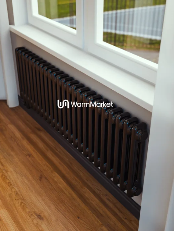 Bareng Softy 2037 - двухтрубный трубчатый радиатор высотой 370 мм, нижнее подключение