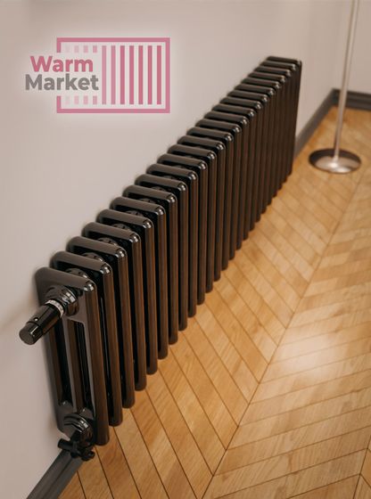 Axxinot Sentir 3030 - стальной трубчатый радиатор, нижнее подключение с термостатикой N69 твв