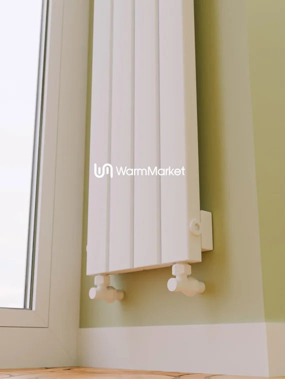 Bareng Temper V 2000 - вертикальный трубчатый радиатор высотой 2000 мм, нижнее разнесенное подключение