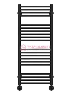 Аврора П20-2 - водяной полотенцесушитель, нижнее подключение, черный