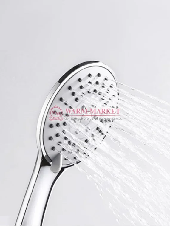 Встраиваемый комплект для душа с верхней душевой насадкой и лейкой черный A14229-Bl