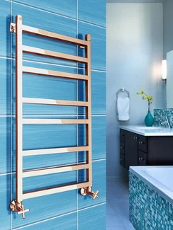 Ancona Bronze  - бронзовый дизайн полотенцесушитель квадратной формы