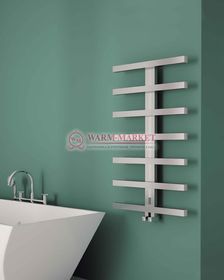 Дизайнерский полотенцесушитель из матовой полированной нержавеющей стали Herring Carisa