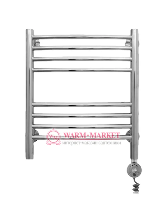 Mini 500х400 - узкий электрический полотенцесушитель из нержавеющей стали 400 мм. шириной цвет хром.