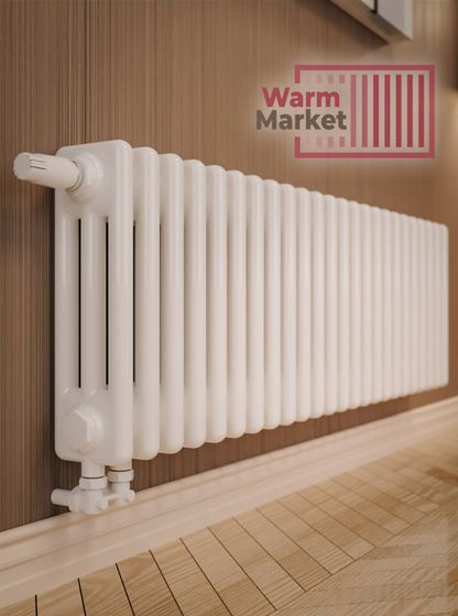 Axxinot Sentir 3020 - стальной трубчатый радиатор, нижнее подключение с термостатикой N69 твв