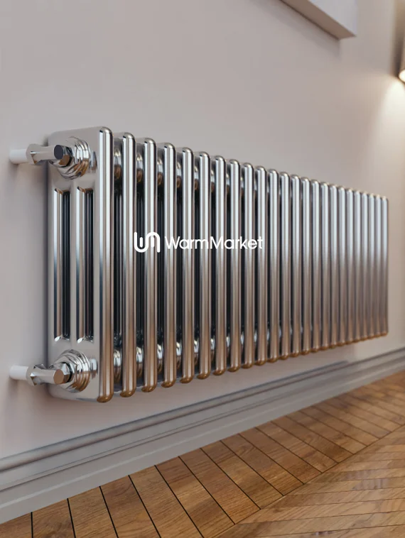 Axxinot Sentir Chrome 3037 - стальной трубчатый радиатор, боковое подключение N12