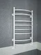 Forma White - белый полотенцесушитель шириной 400 мм, выпуклый вперед