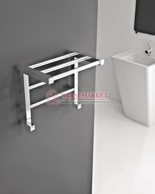 Дизайнерский полотенцесушитель из матовой полированной нержавеющей стали Etage  Carisa