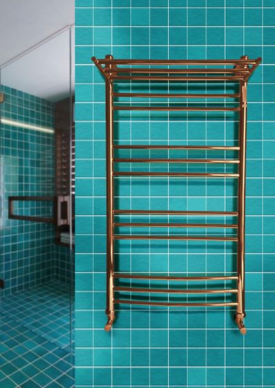 Kombi P - электрический полотенцесушитель с греющий прямой полкой