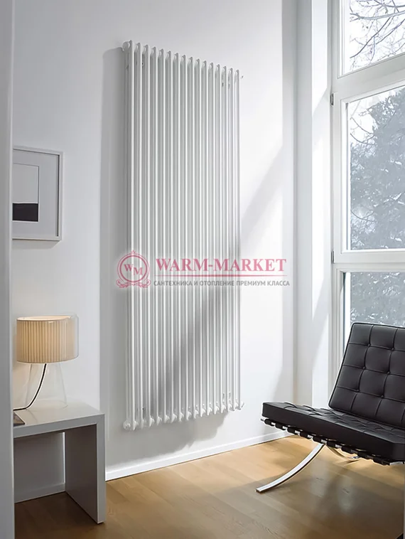 Вертикальный трубчатый радиатор Zehnder 2280 №1270 с боковым подключением