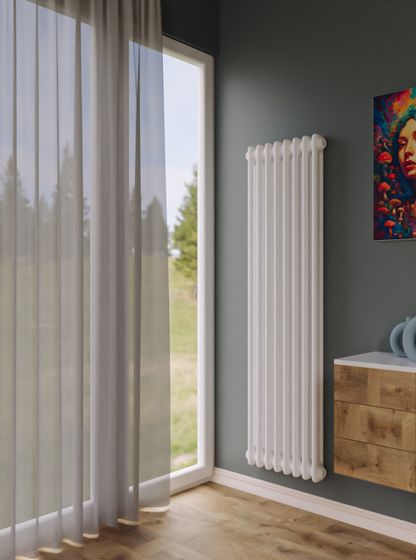 Bronto Pipe 2110 - двухтрубный трубчатый радиатор высотой 1100 мм, боковое подключение