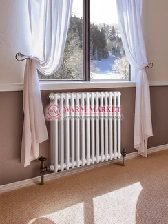 Трубчатый радиатор Dia Norm 2057-14 секций, двухтрубный с боковым подключением.