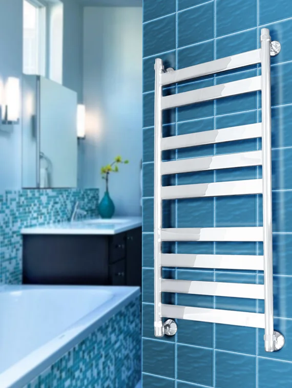 Napoli - водяной дизайн полотенцесушитель с широким профилем прямоугольного сечения