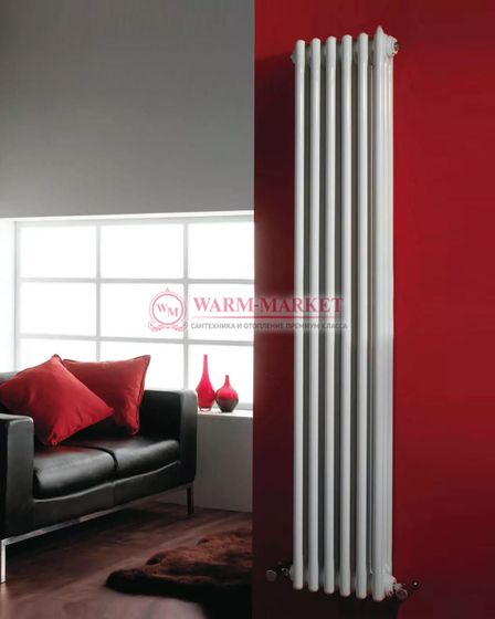 Вертикальный трубчатый радиатор Zehnder 6220 №1270 с боковым подключением