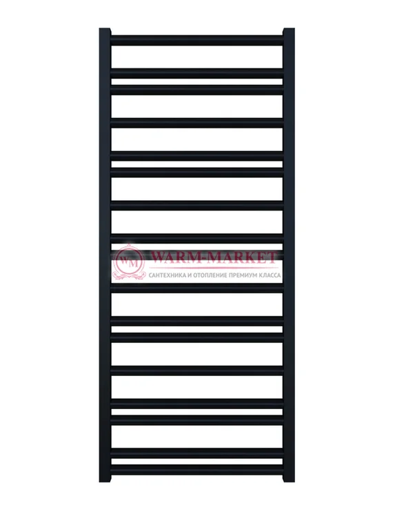 Mandarino Tubo 500х1200 - цветной полотенцесушитель из анодированного алюминия, модель 17/20